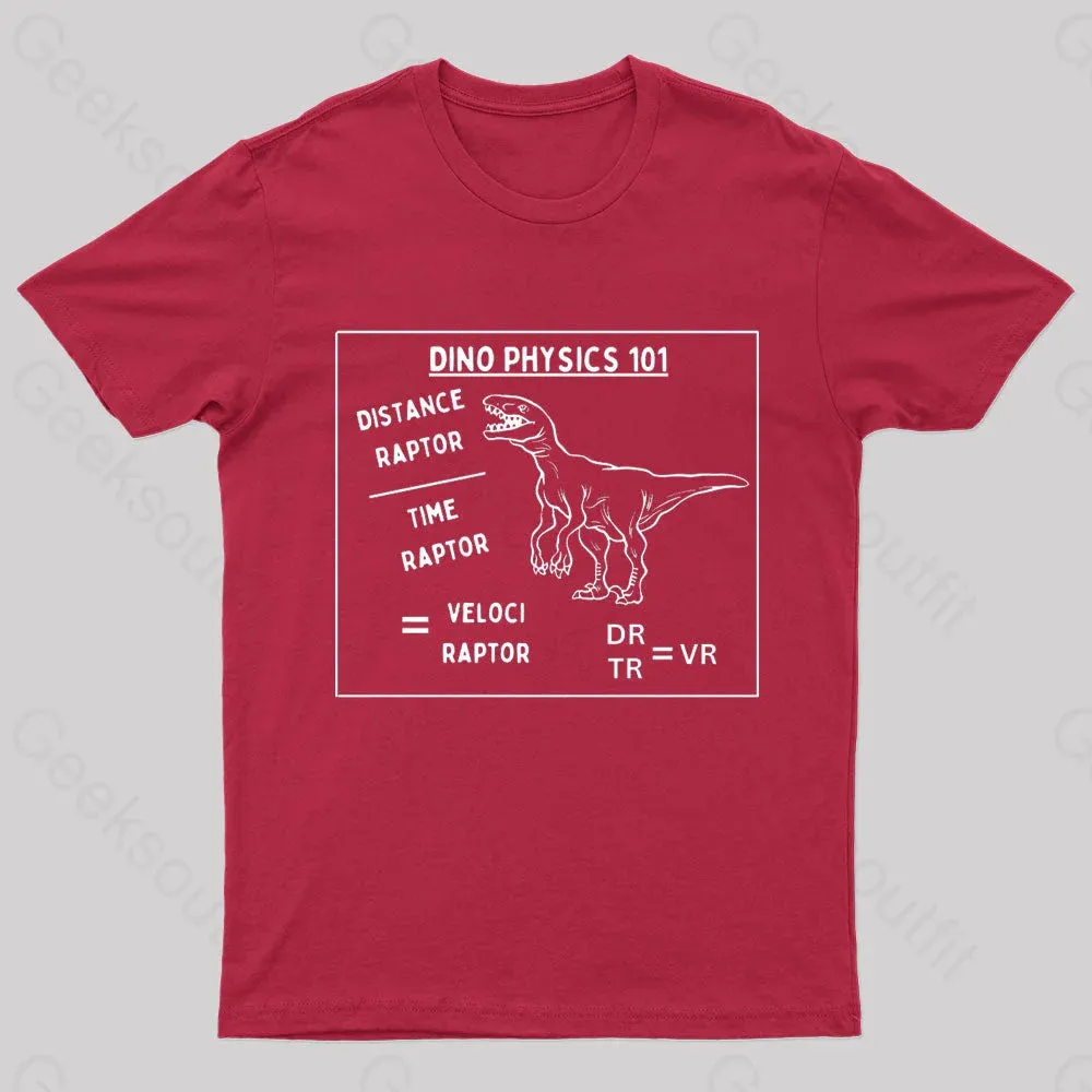 Dino Physics 101 Geek T-Shirt - Image 5