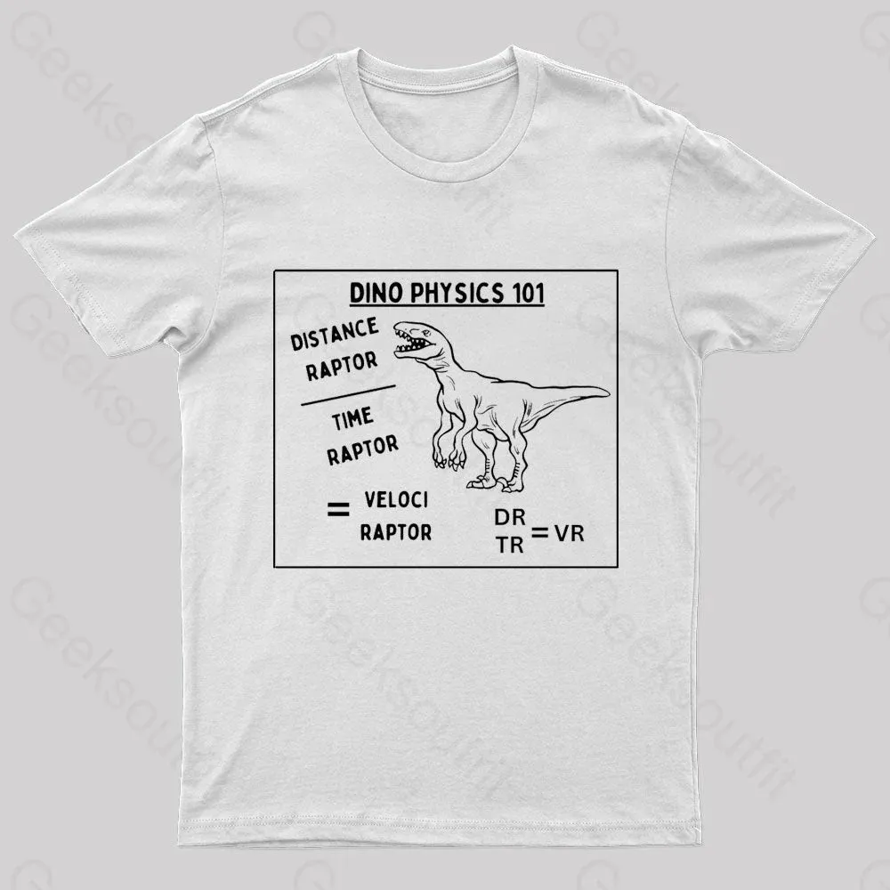 Dino Physics 101 Geek T-Shirt - Image 6