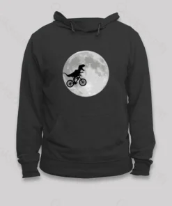 Alternative view of Dinosaur Bike and Moon Hoodie
