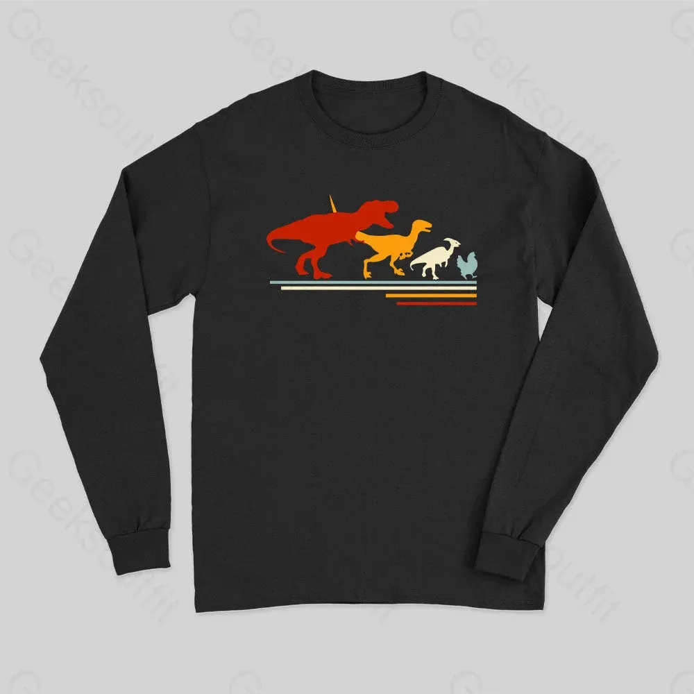 Dinosaur Evolution Long Sleeve T-Shirt - Image 2