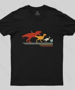 Alternative view of Dinosaur Evolution T-Shirt