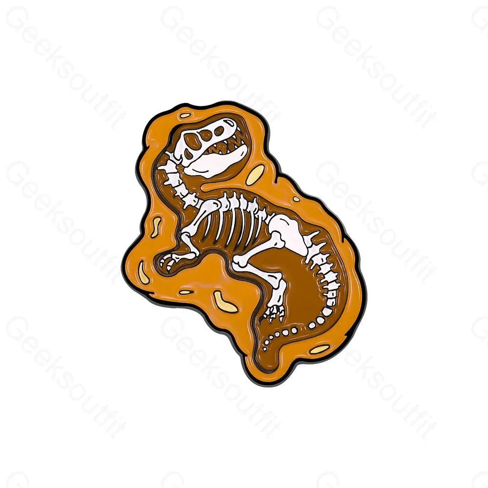 Dinosaur Fossils Enamel Pins