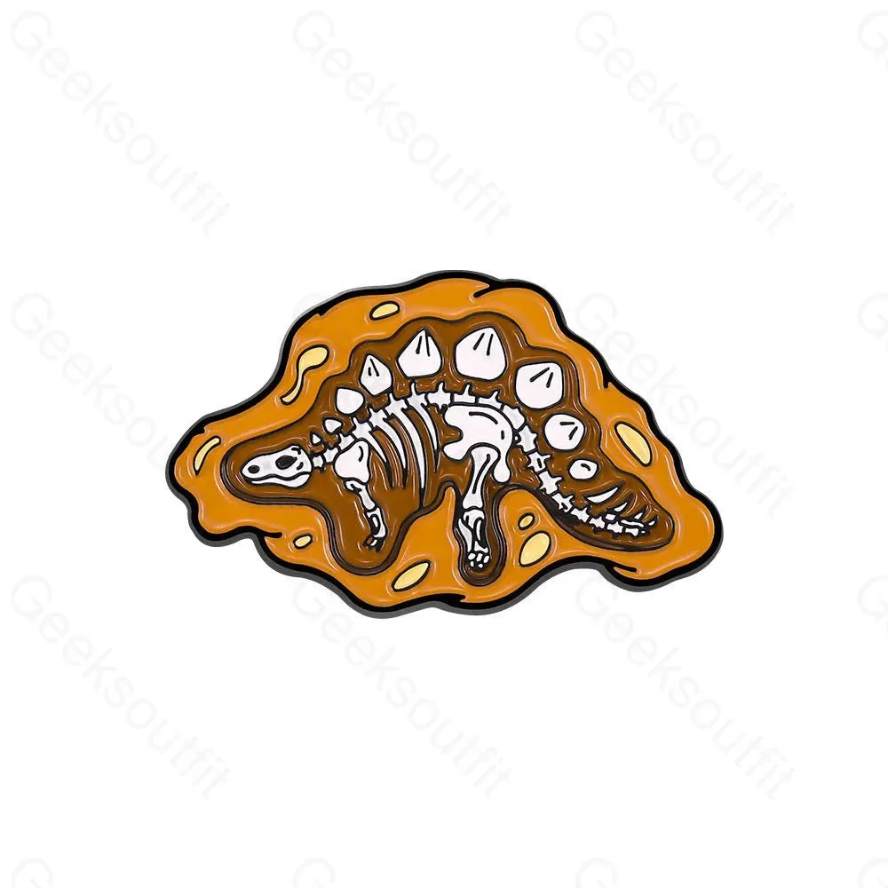 Dinosaur Fossils Enamel Pins - Image 2