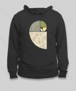 Alternative view of Distressed Fibonacci Spiral Hoodie