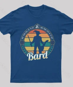 Alternative view of DnD Bard Nerd T-Shirt