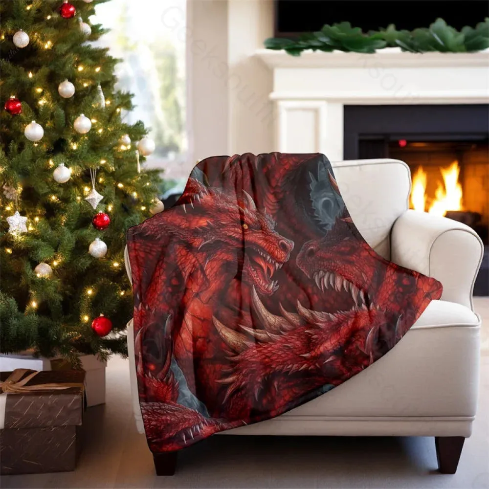 DND Domineering Dragon Flannel Blanket