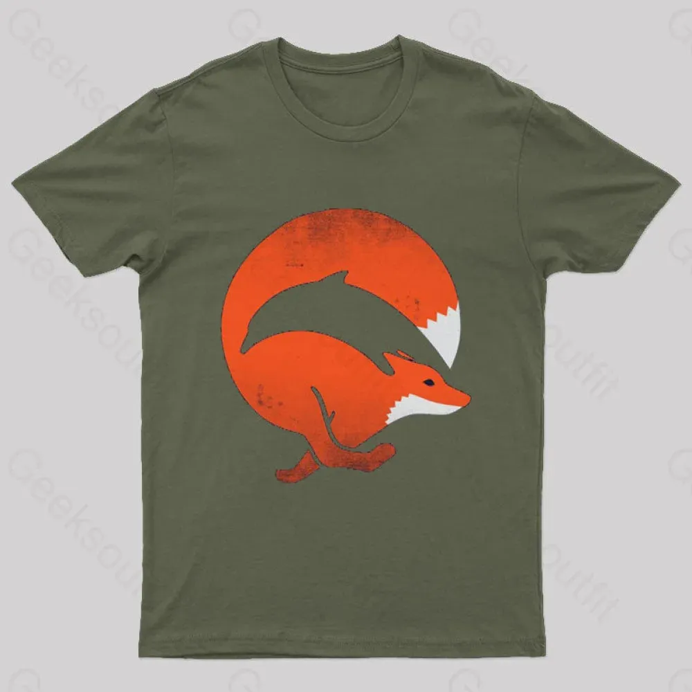 Dolphox Geek T-Shirt - Image 3