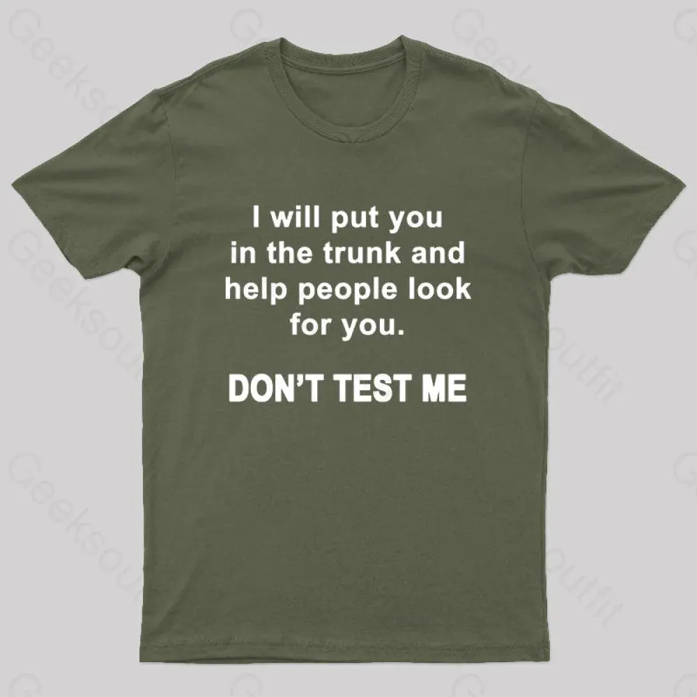 Don't Test Me Nerd T-Shirt - Image 3