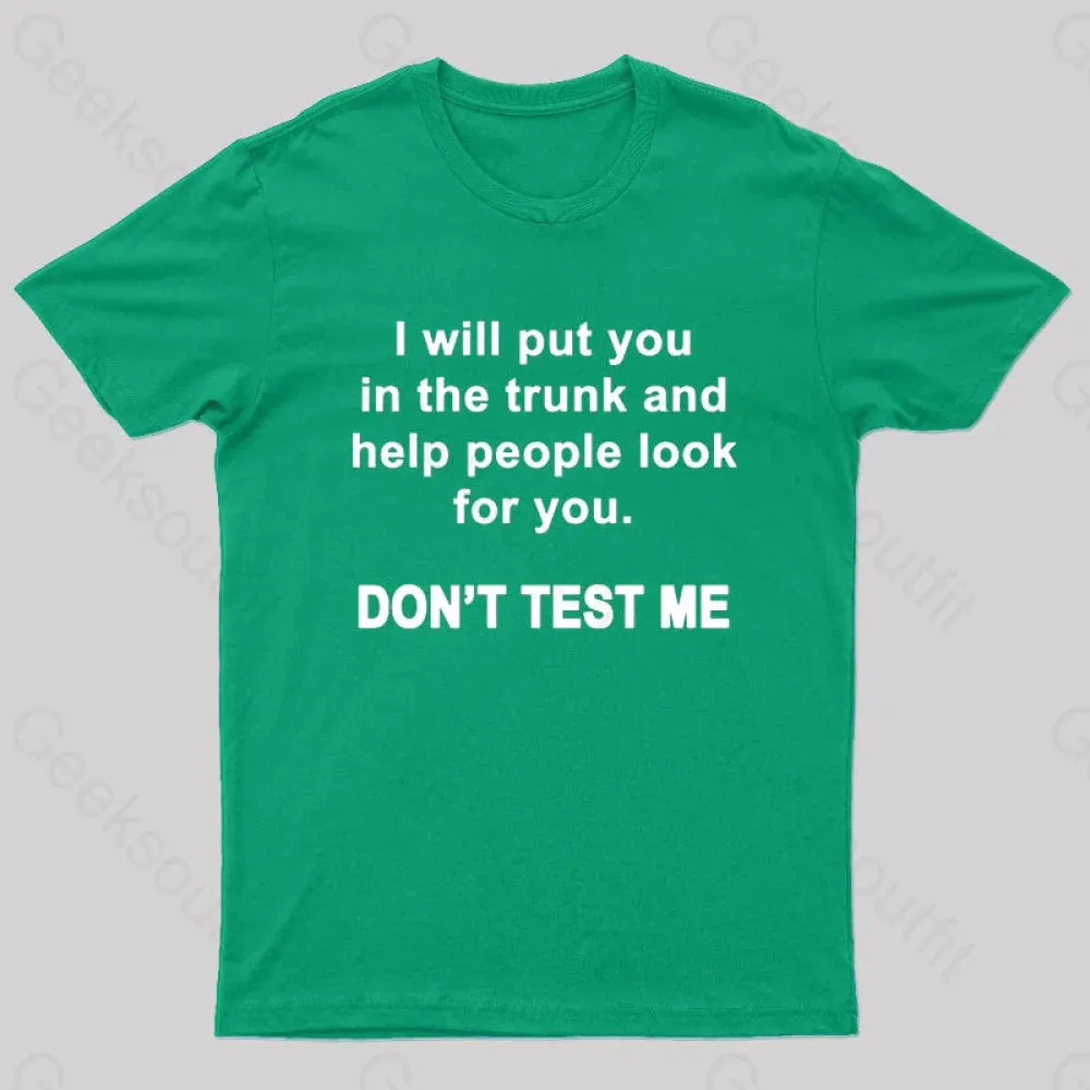 Don't Test Me Nerd T-Shirt - Image 5
