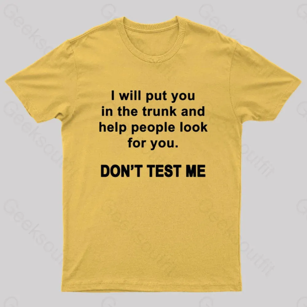 Don't Test Me Nerd T-Shirt - Image 8