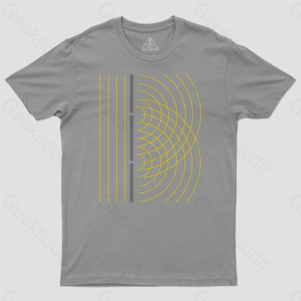 Double Slit Light Wave Particle Science Experiment T-Shirt - Image 4