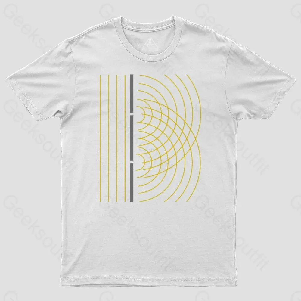 Double Slit Light Wave Particle Science Experiment T-Shirt - Image 3