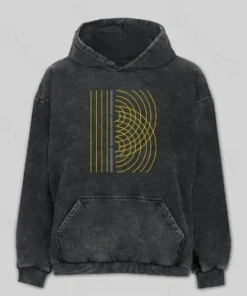 Double Slit Light Wave Particle Science Experiment Washed Hoodie