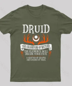 Druid The Champion Of Nature Geek T-Shirt