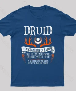 Alternative view of Druid The Champion Of Nature Geek T-Shirt