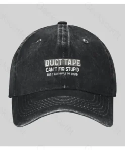 Duct Tape Muffle Stupid Sound Washed Vintage Baseball Cap