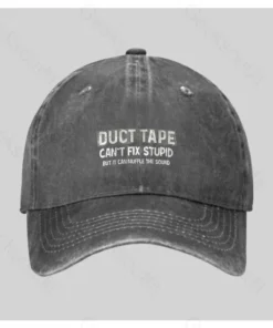 Alternative view of Duct Tape Muffle Stupid Sound Washed Vintage Baseball Cap
