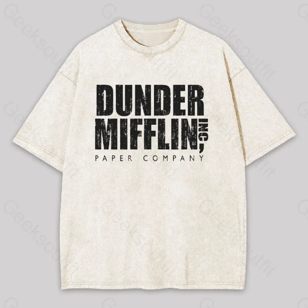 Dunder Mifflin, Inc. Paper Company Geek Washed T-shirt - Image 7