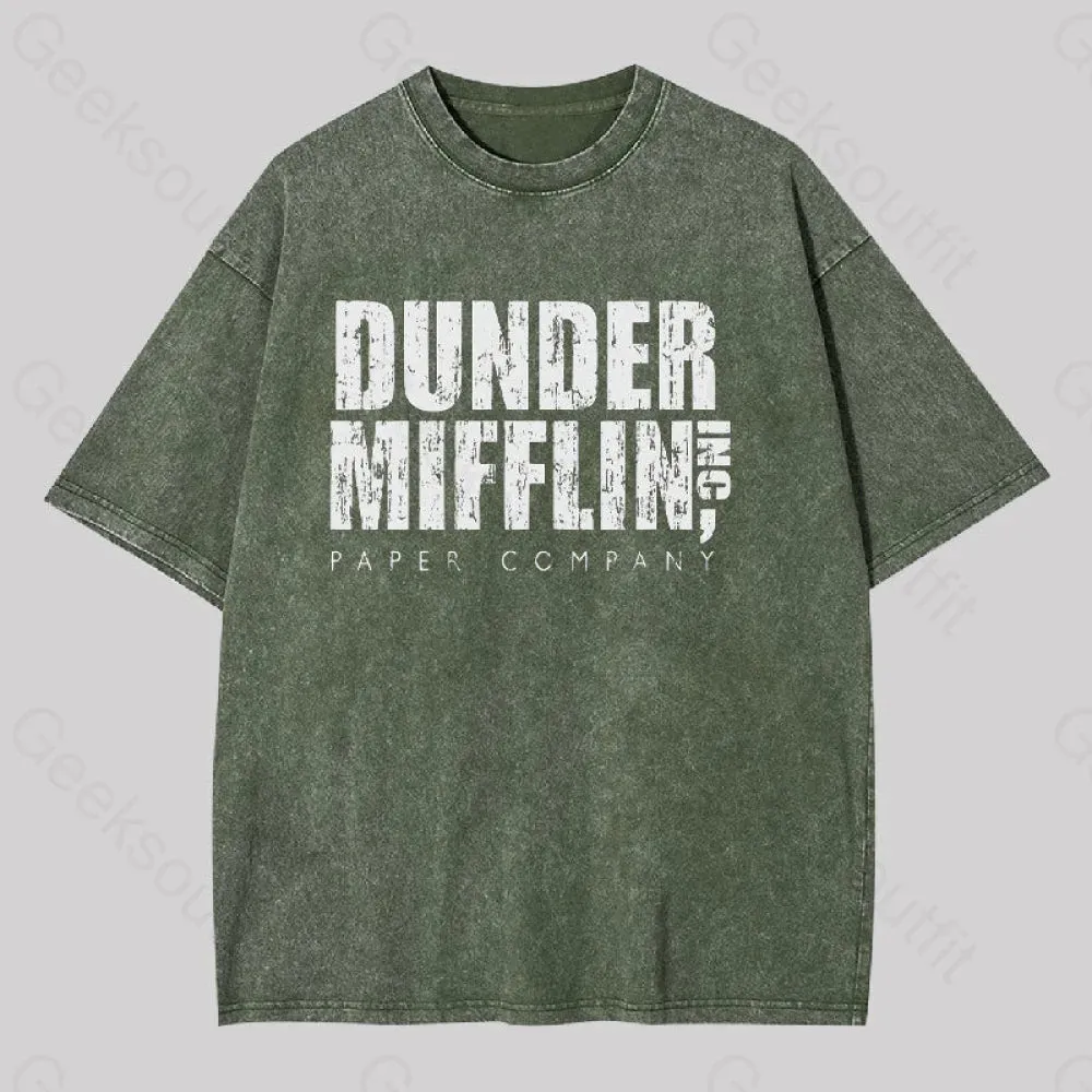 Dunder Mifflin, Inc. Paper Company Geek Washed T-shirt - Image 4