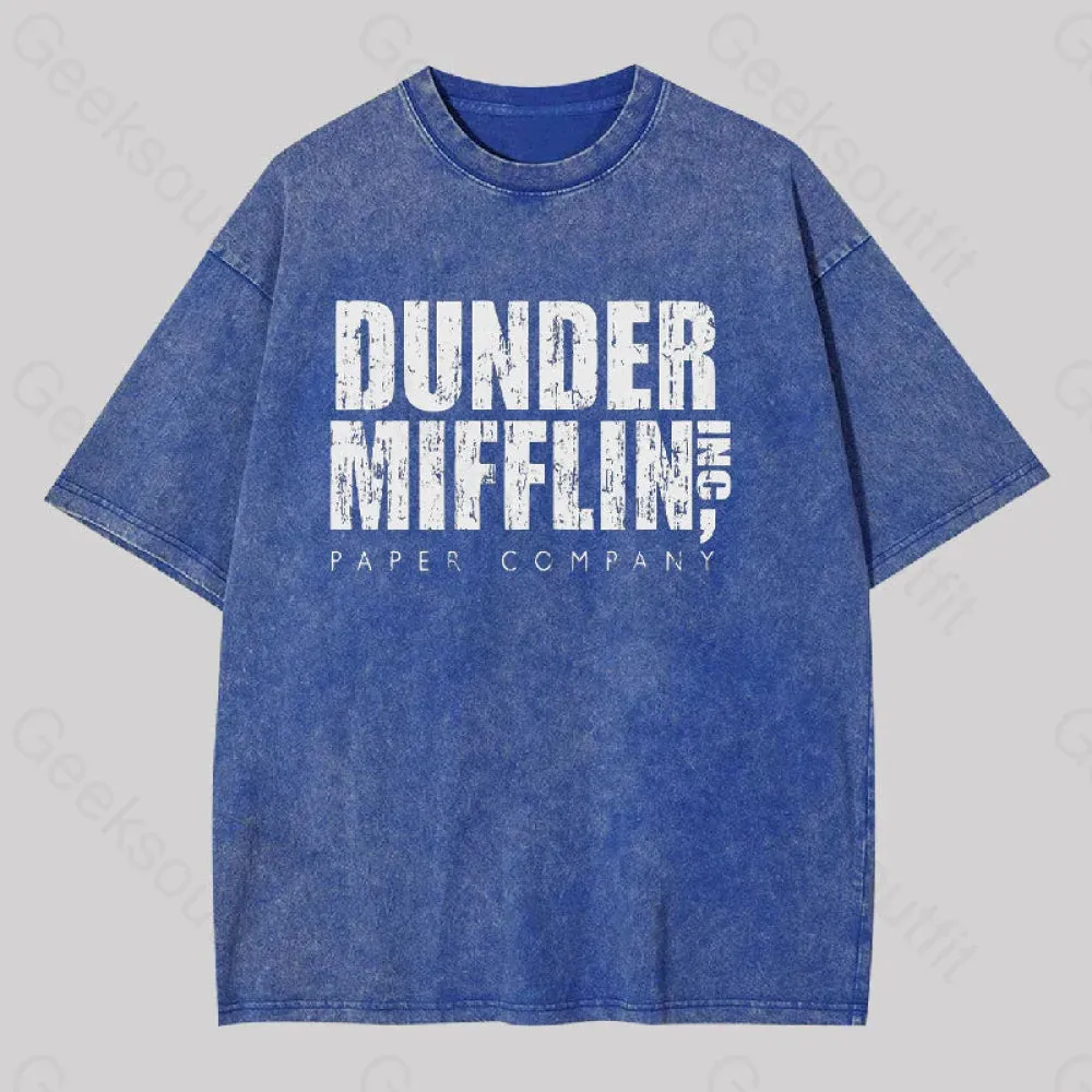 Dunder Mifflin, Inc. Paper Company Geek Washed T-shirt - Image 3