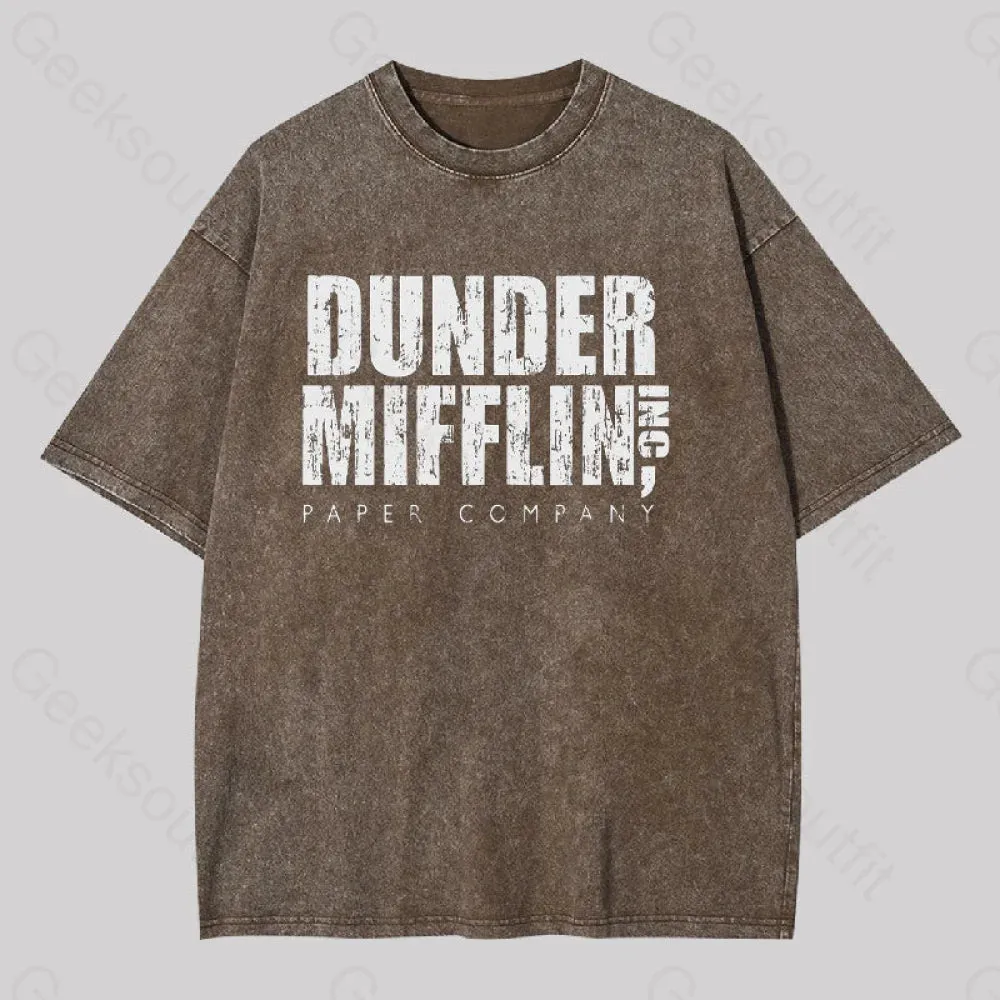 Dunder Mifflin, Inc. Paper Company Geek Washed T-shirt - Image 2
