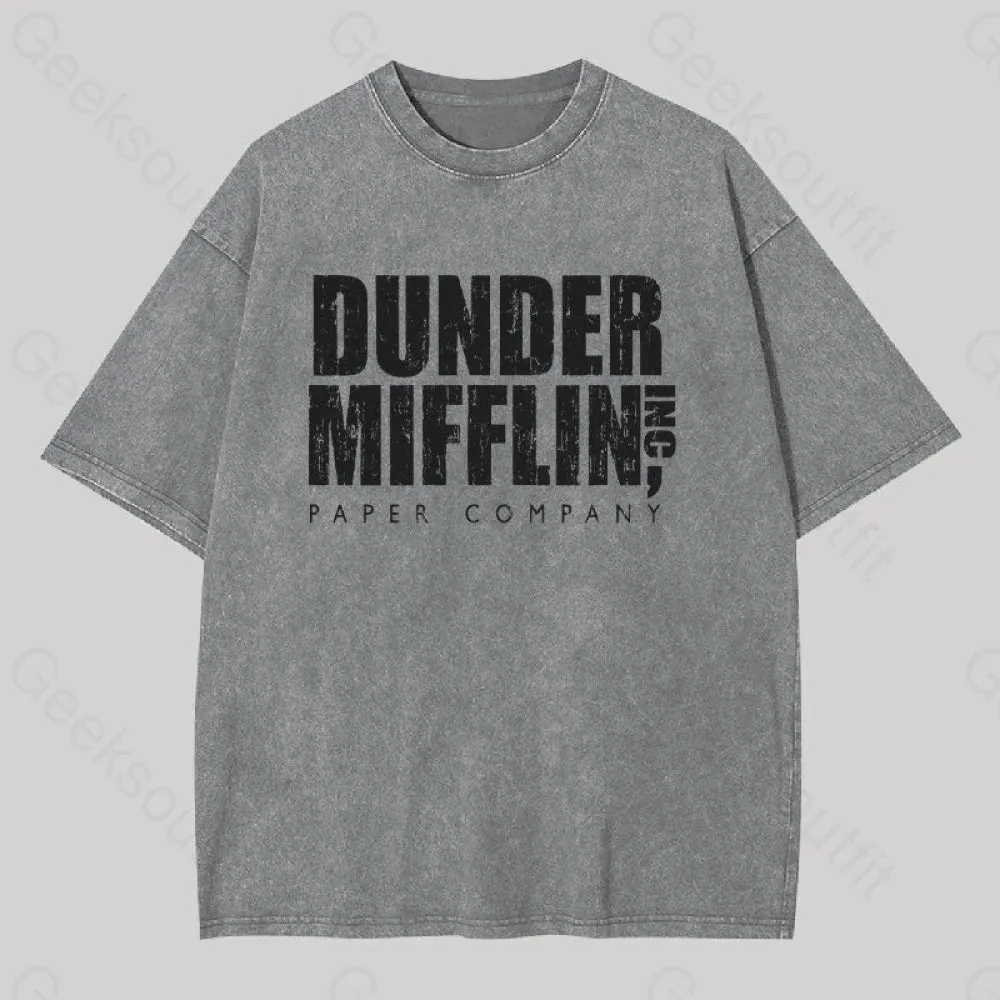 Dunder Mifflin, Inc. Paper Company Geek Washed T-shirt - Image 6
