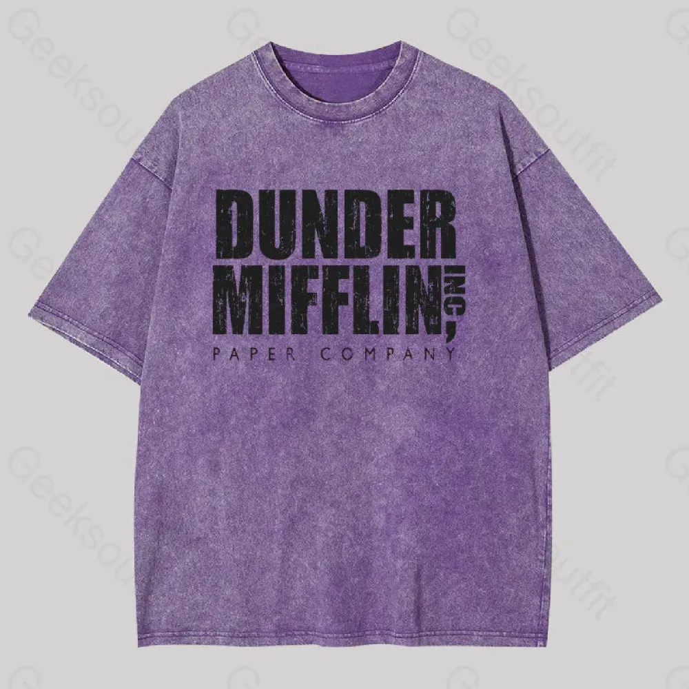 Dunder Mifflin, Inc. Paper Company Geek Washed T-shirt - Image 5