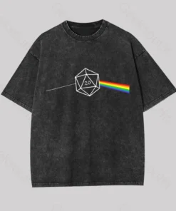 Dungeons And Dragons D20 Win Geek Washed T-shirt