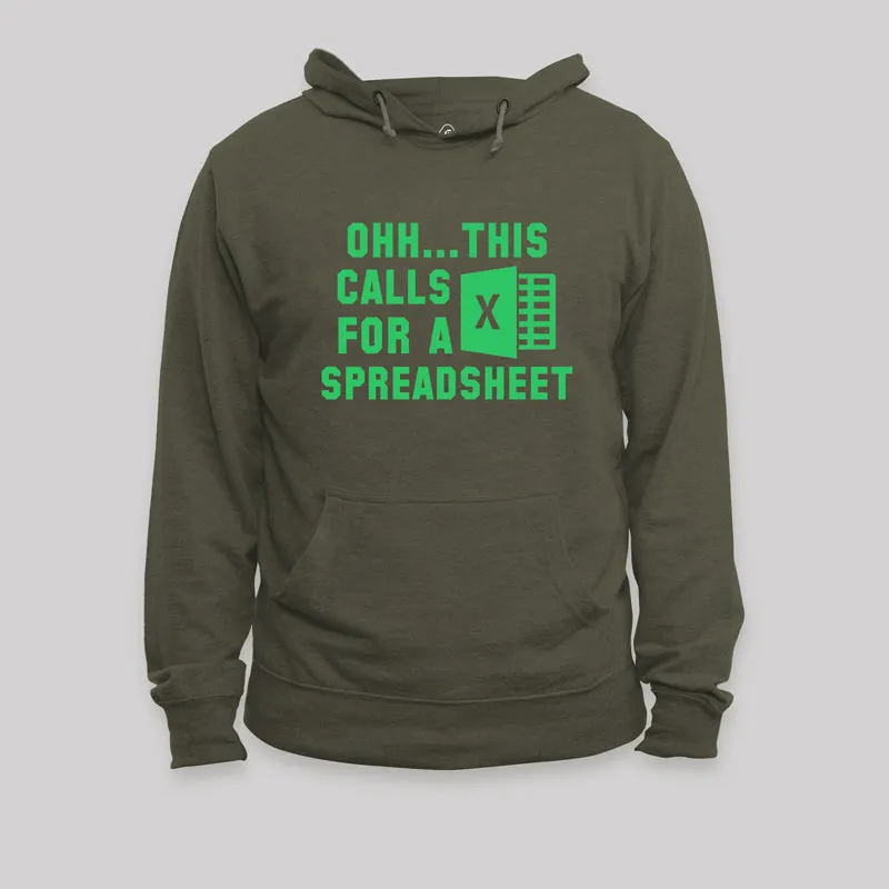 Ohh...This Calls for a Spreadsheet Geek Hoodie - Image 3