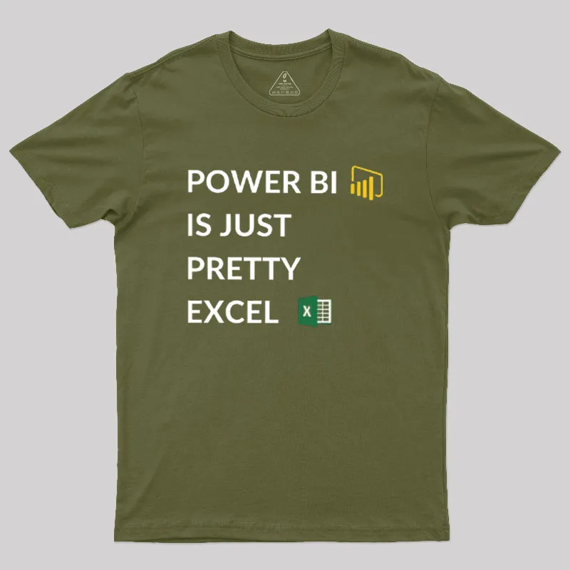 Excel VS Power BI Geek T-Shirt - Image 3