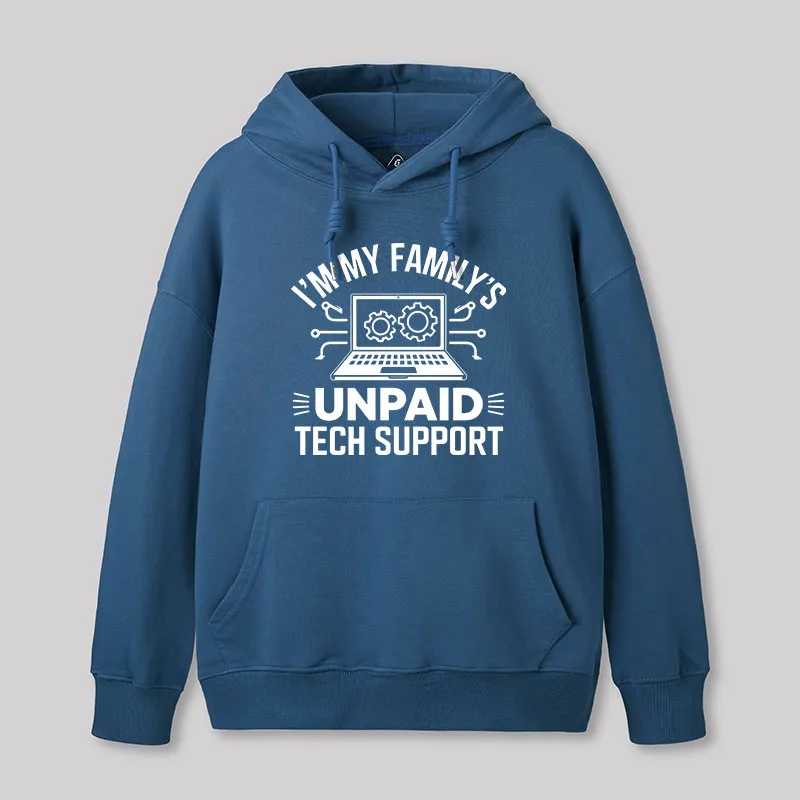I'm My Family's Unpaid Tech Support Geek Hoodie - Image 2