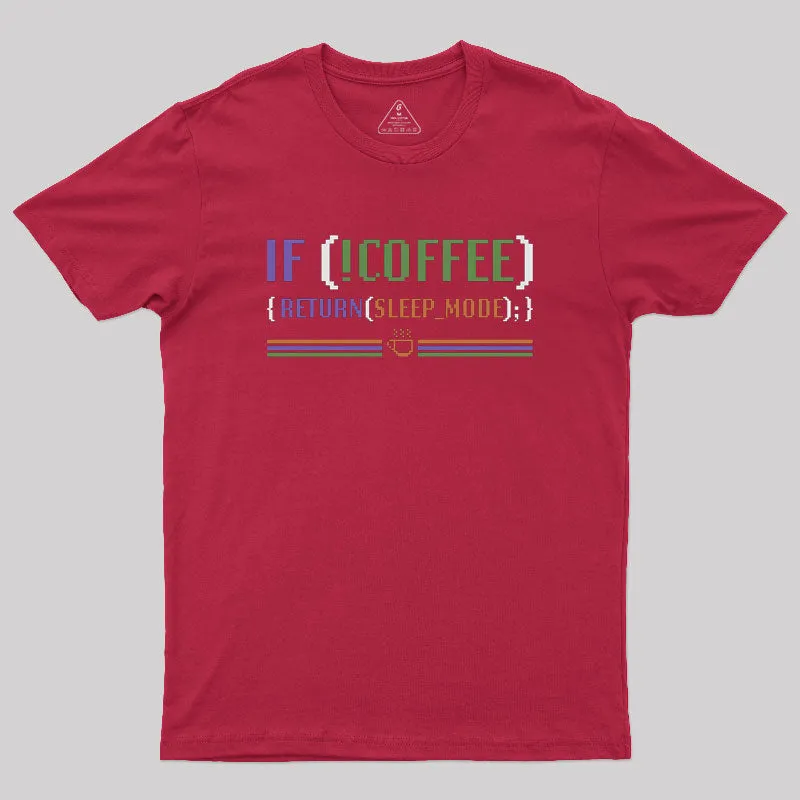 Coder Without Coffee Geek T-Shirt - Image 5