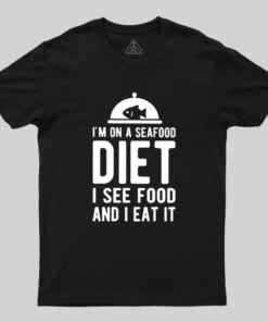 Im On A Seafood Diet Geek T-Shirt
