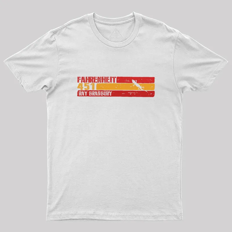 Fahrenheit 451 by Ray Bradbury Geek T-Shirt - Image 8
