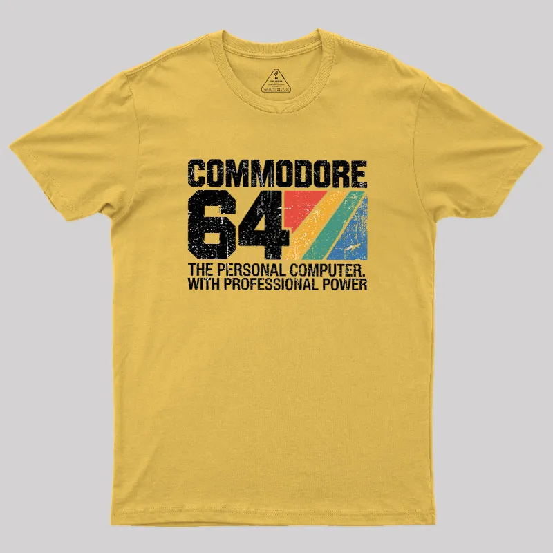 Commodore 64 retro Geek T-Shirt - Image 8