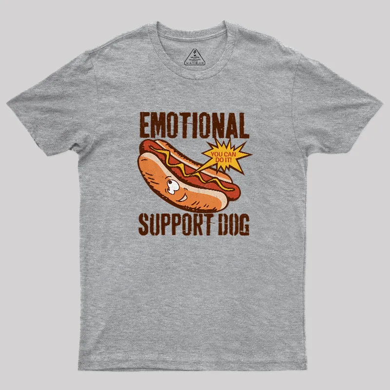 Emotinal Support Dog Geek T-Shirt