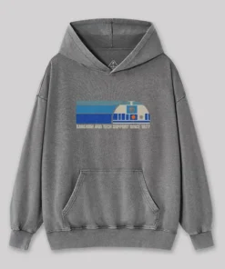 Providing Sarcasm and Tech Support Since 1977 Washed Hoodie