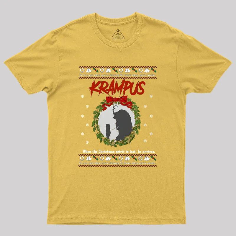 Krampus Christmas Geek T-Shirt - Image 7