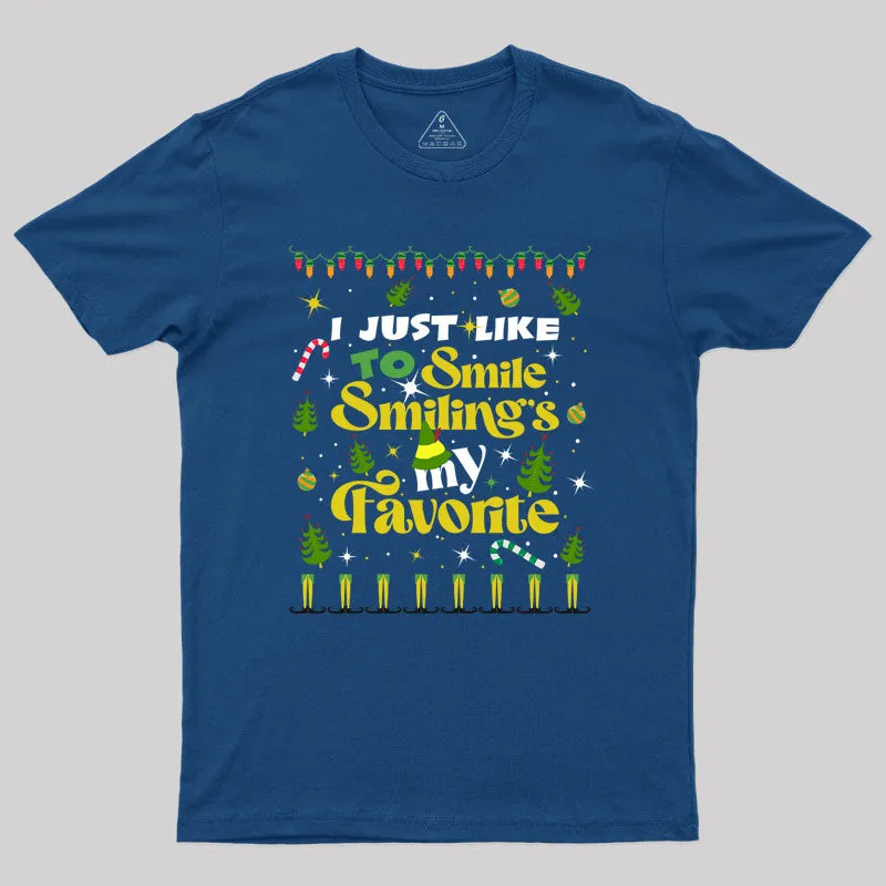 Just Like Tt Smile Smiling's My Favorite Geek T-Shirt - Image 2