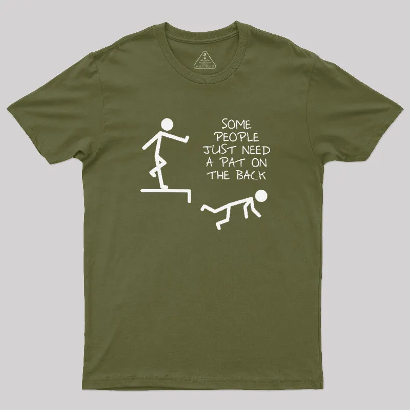 A Pat On The Back Geek T-Shirt - Image 3