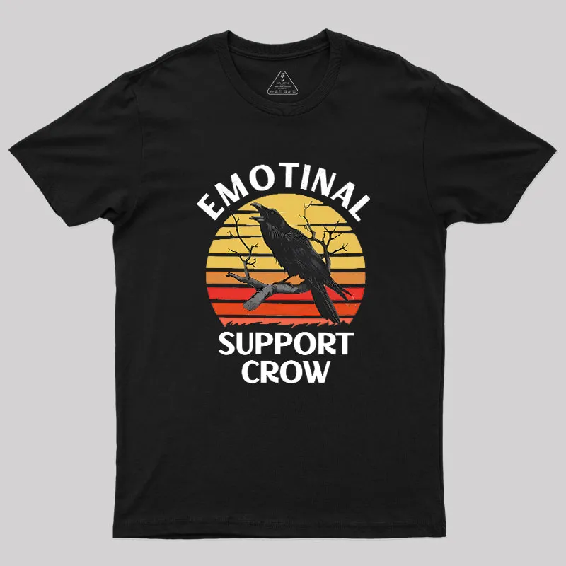 Emotional Support Crow Geek T-Shirt