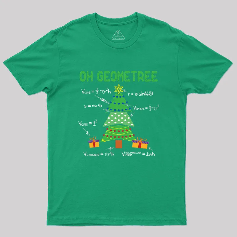 Oh Geometree Geometry Math Science Geek T-Shirt - Image 8