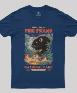 Alternative view of Welcome to Fire Swamp Geek T-Shirt