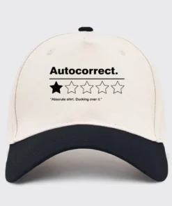 Alternative view of Autocorrect. Ducking over it Baseball Cap