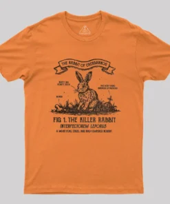 Alternative view of The Rabbit of Caerbannog Geek T-Shirt