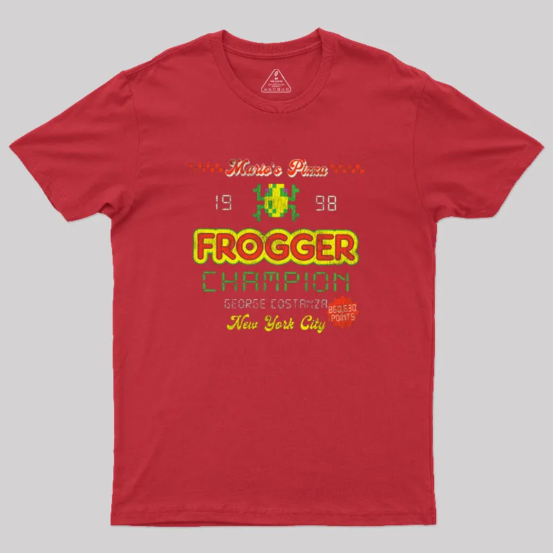 Frogger Champion Christmas Geek T-Shirt - Image 4
