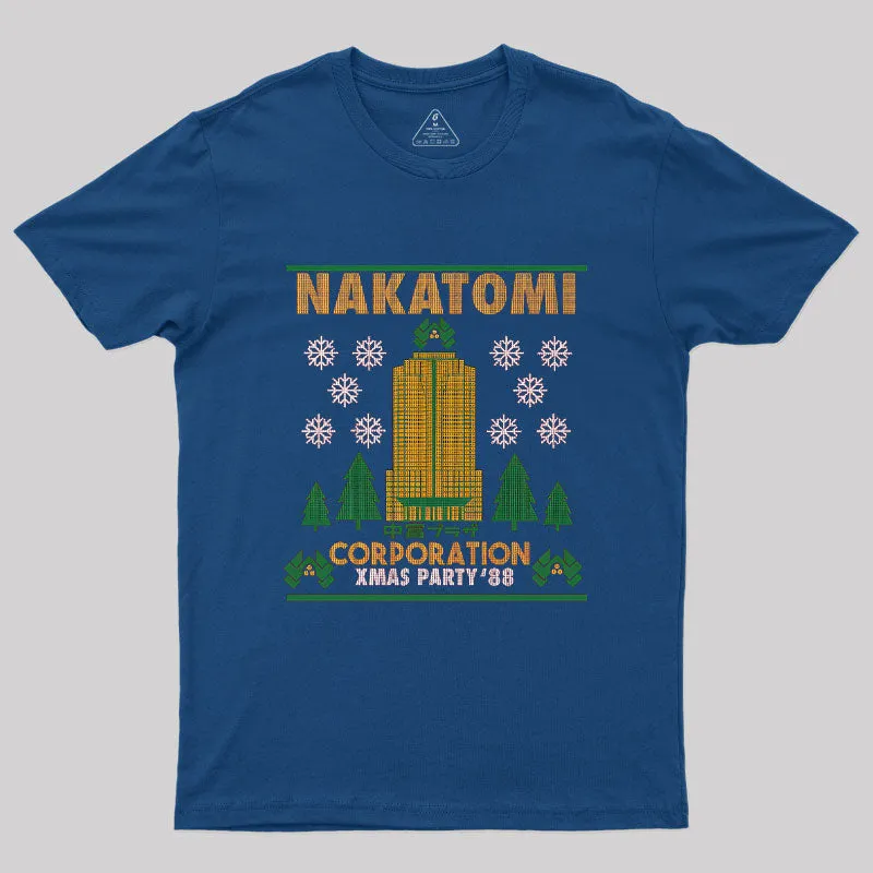 Nakatomi Plaza Xmas Party 88 Geek T-Shirt - Image 2