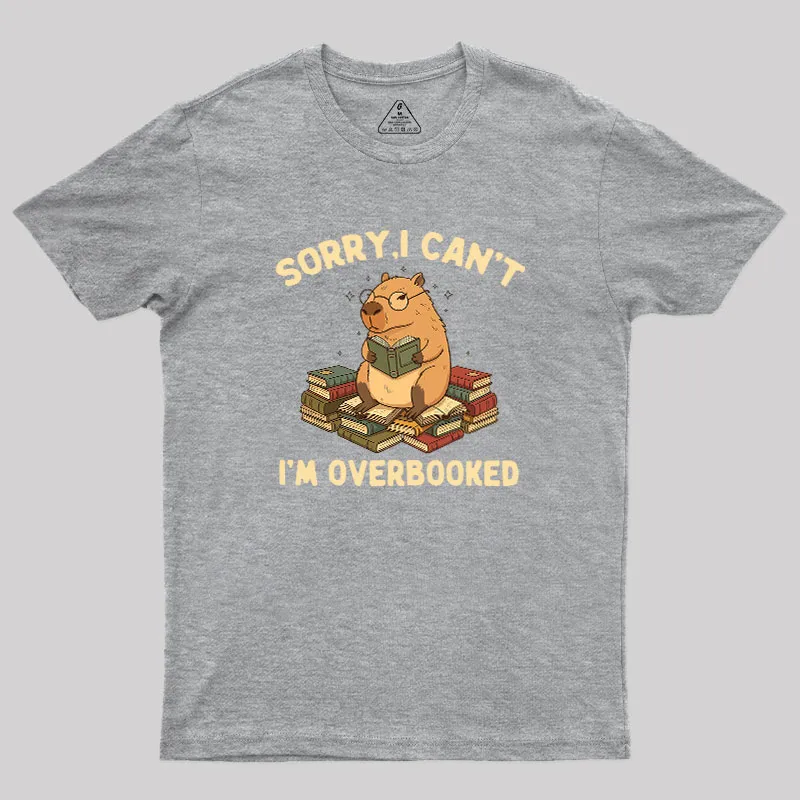 Overbooked Capybara Geek T-Shirt - Image 4