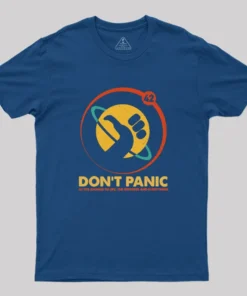 Alternative view of 42 Answer To Life Universe Everything Don't Panic Geek T-Shirt