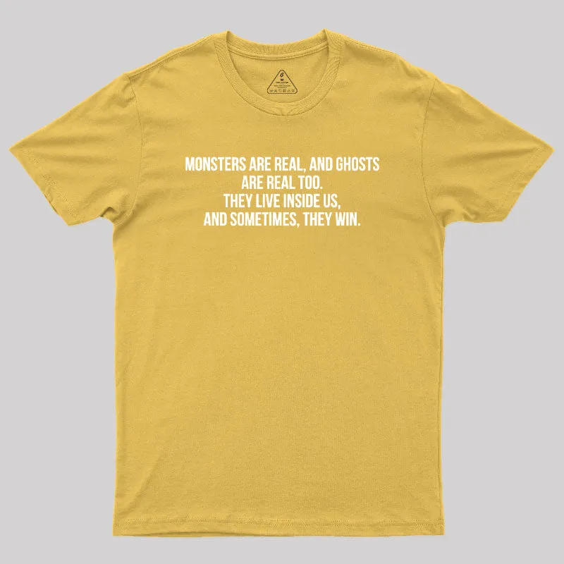 Monsters Are Real Geek T-Shirt - Image 8